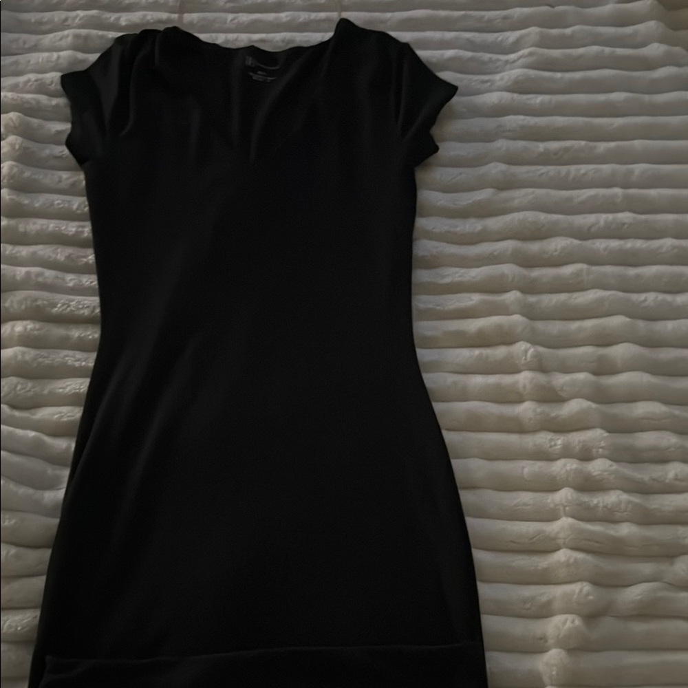 Black Cap Sleeve Dress